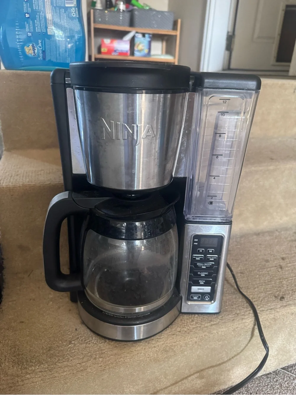 Ninja Coffee Maker in Black and Silver